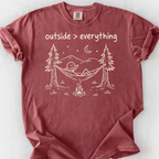 Outside Over Everything T-Shirt — Brick