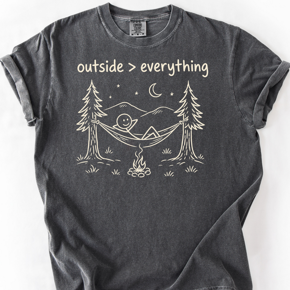 Outside Over Everything T-Shirt — Pepper