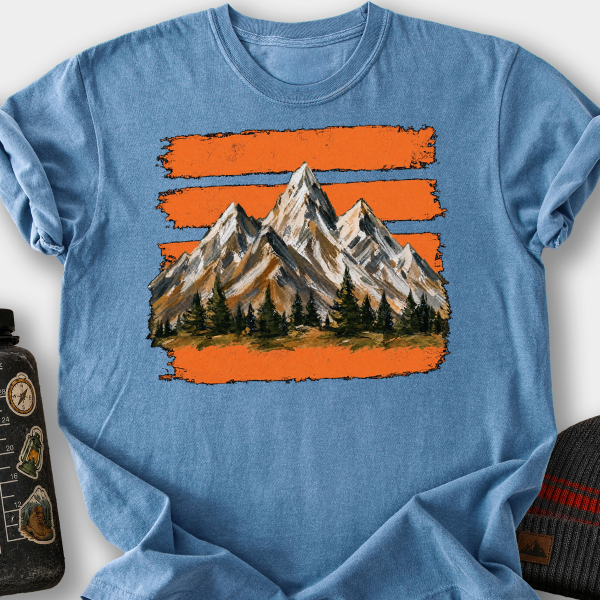 Painted Peaks T-Shirt — Blue Jean