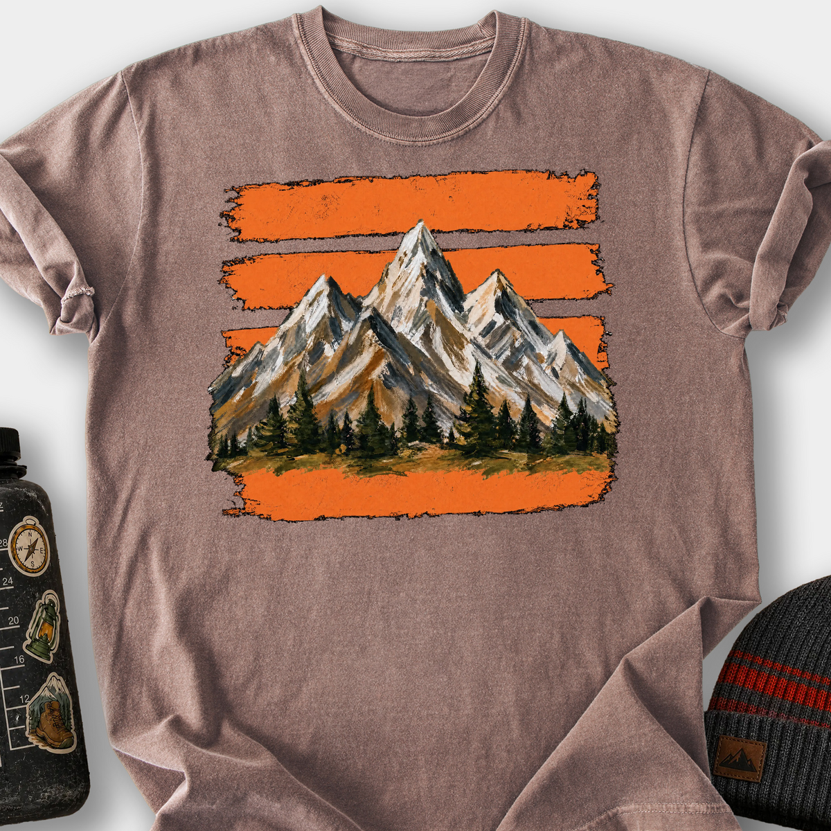 Painted Peaks T-Shirt — Espresso