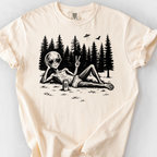 Peace Out Alien T-Shirt — Ivory