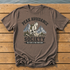 Peak Avoidance Society T-Shirt — Espresso