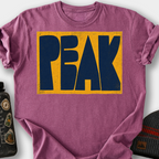 Peak (Block Letters) T-Shirt — Berry