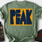 Peak (Block Letters) T-Shirt — Moss