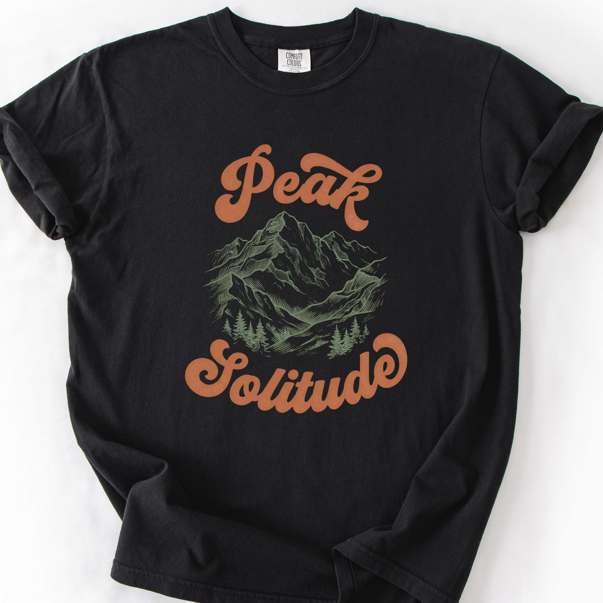 Peak Solitude T-Shirt — Black