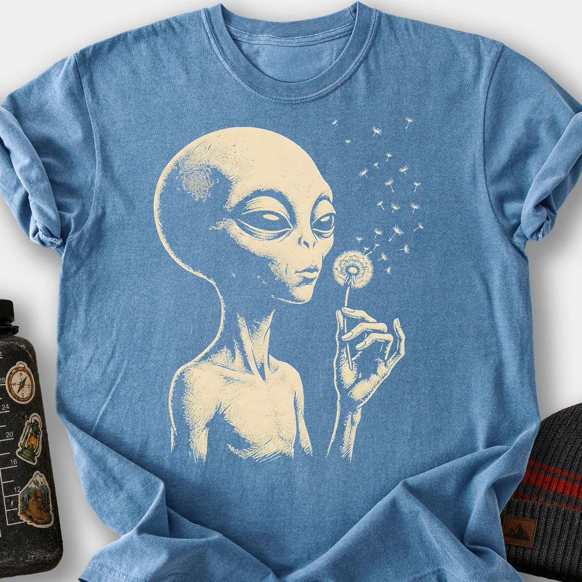 Alien Dandelion T-Shirt — Blue Jean