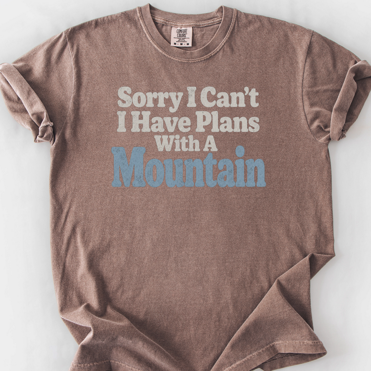 Plans With A Mountain T-Shirt — Espresso