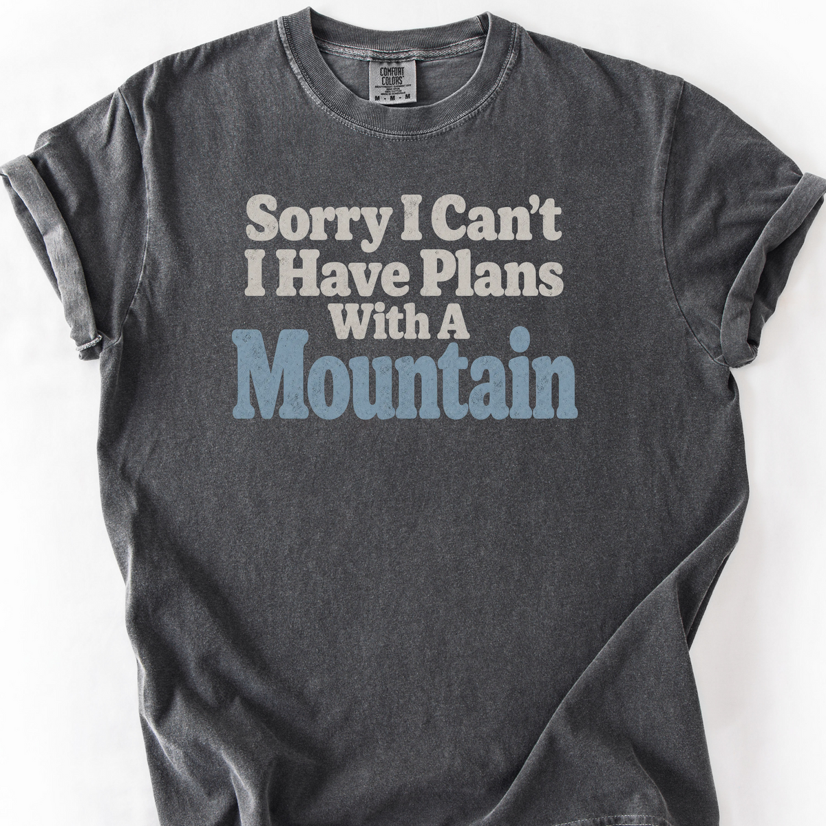 Plans With A Mountain T-Shirt — Pepper