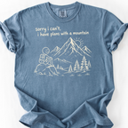 Plans With The Mountain T-Shirt — Blue Jean