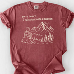 Plans With The Mountain T-Shirt — Brick