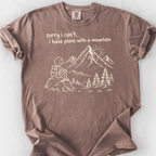 Plans With The Mountain T-Shirt — Espresso