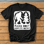Please Don't Make Eye Contact T-Shirt — Black
