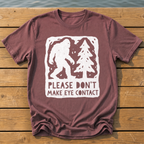 Please Don't Make Eye Contact T-Shirt — Brick