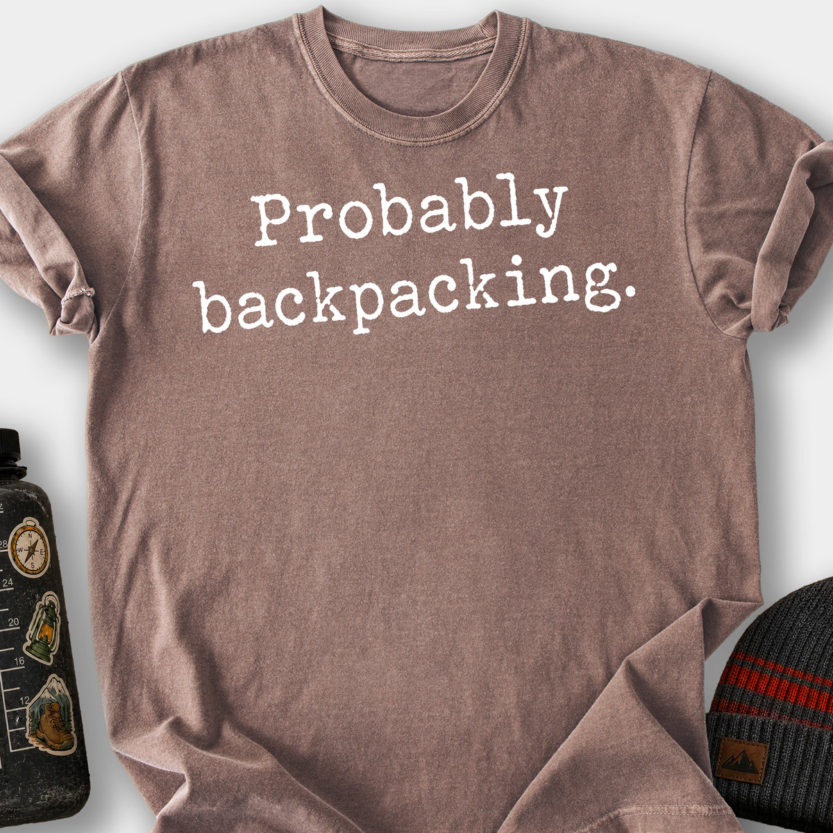Probably Backpacking T-Shirt — Espresso