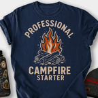 Professional Campfire Starter T-Shirt — Navy