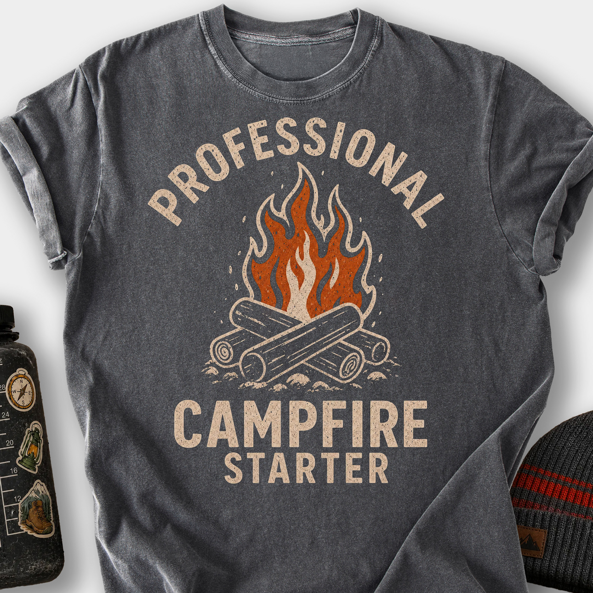 Professional Campfire Starter T-Shirt — Pepper