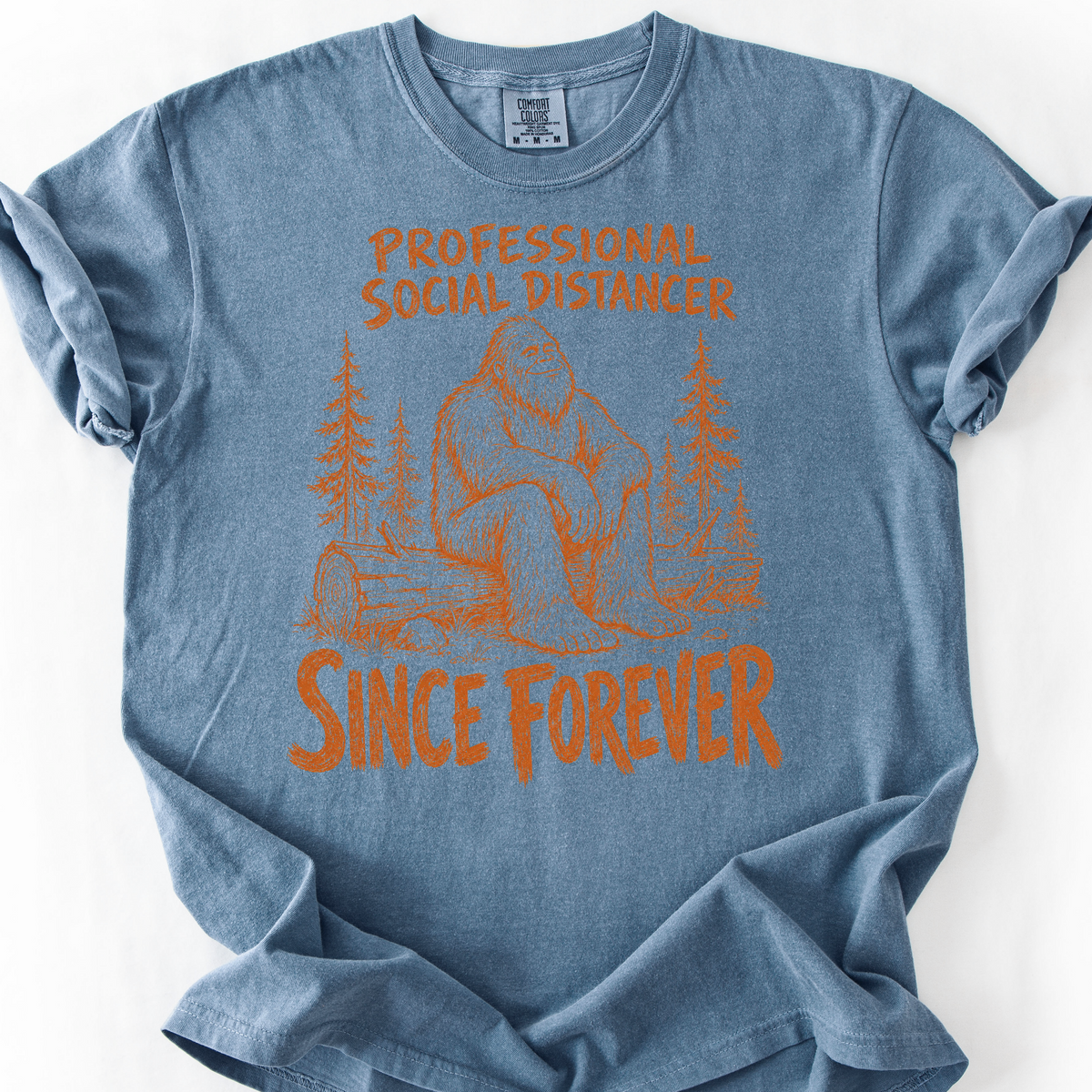 Professional Social Distancer T-Shirt — Blue Jean