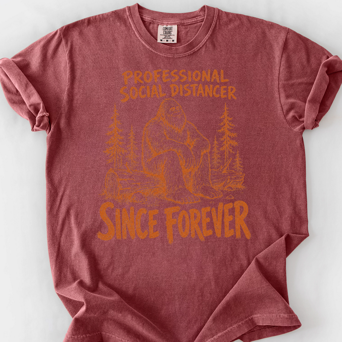 Professional Social Distancer T-Shirt — Brick