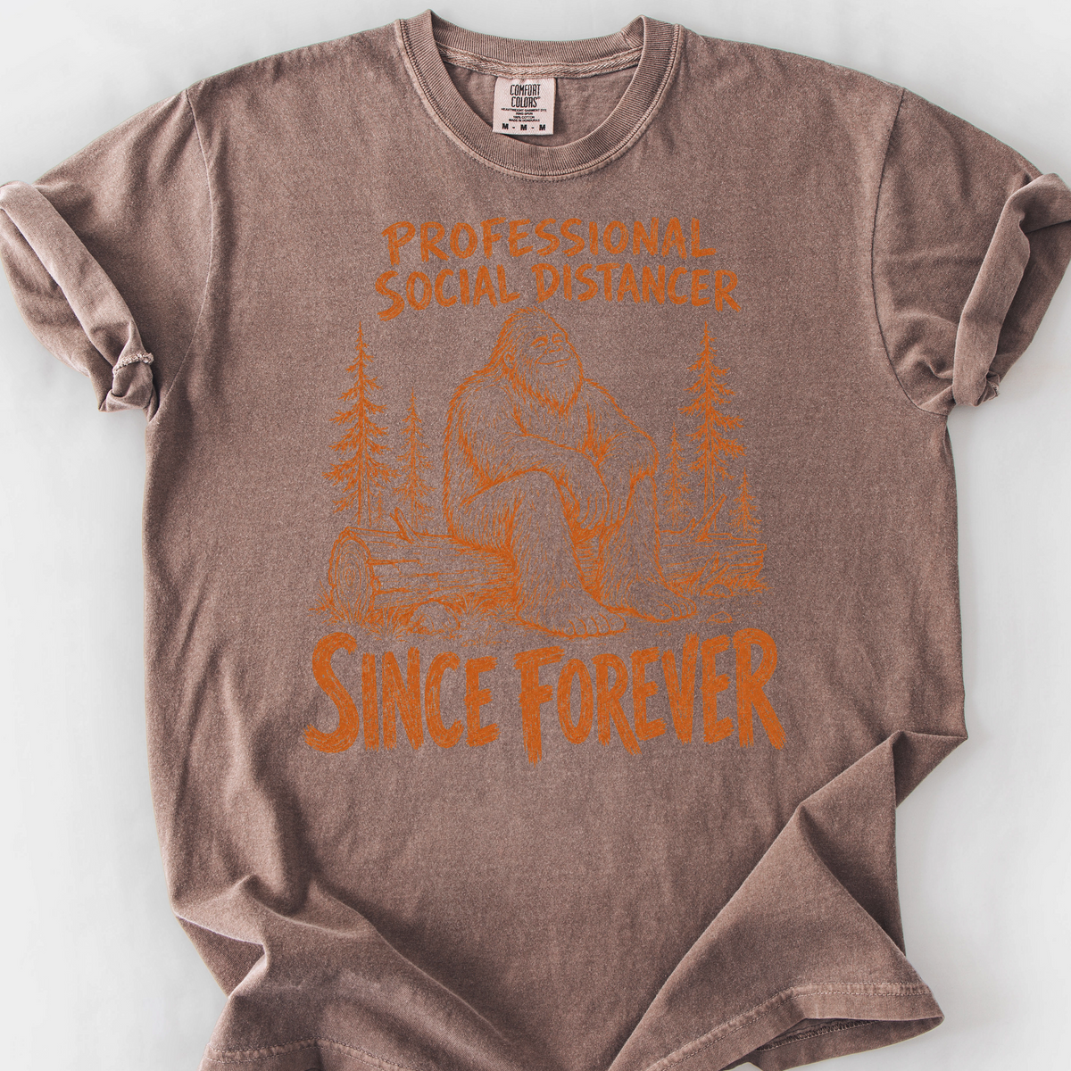 Professional Social Distancer T-Shirt — Espresso