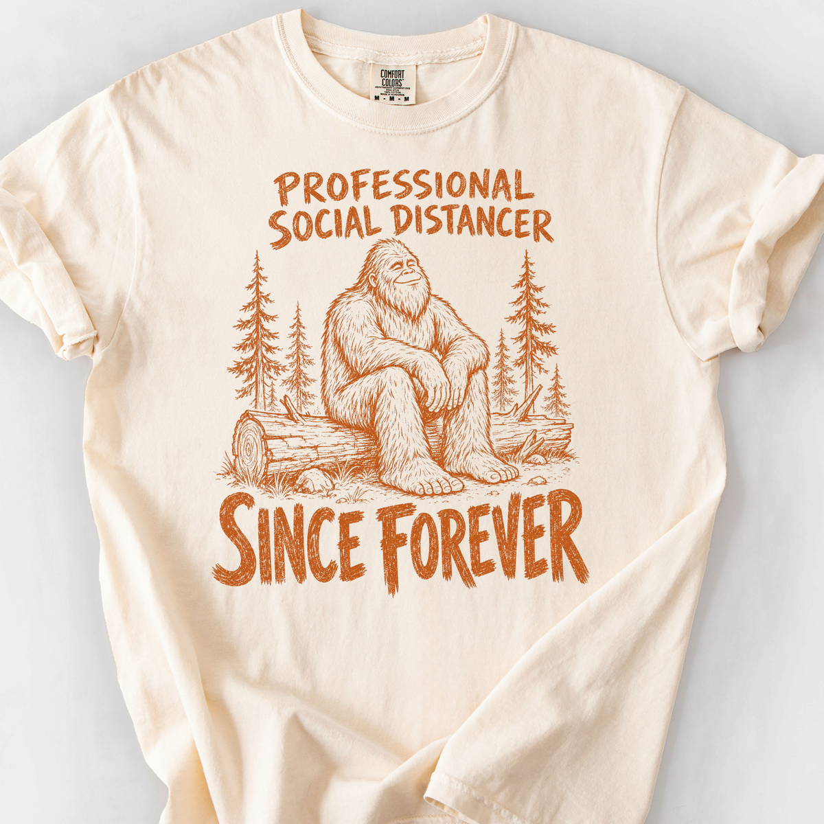 Professional Social Distancer T-Shirt — Ivory