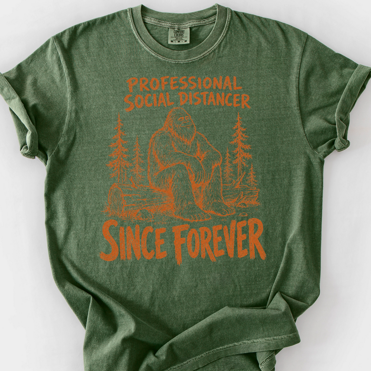 Professional Social Distancer T-Shirt — Moss