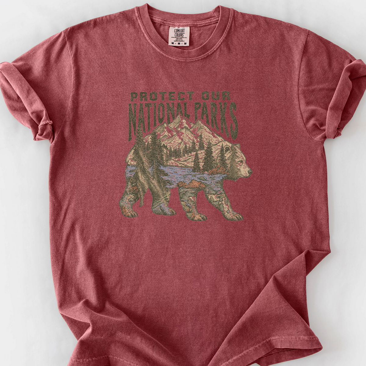 Protect Our National Parks T-Shirt — Brick