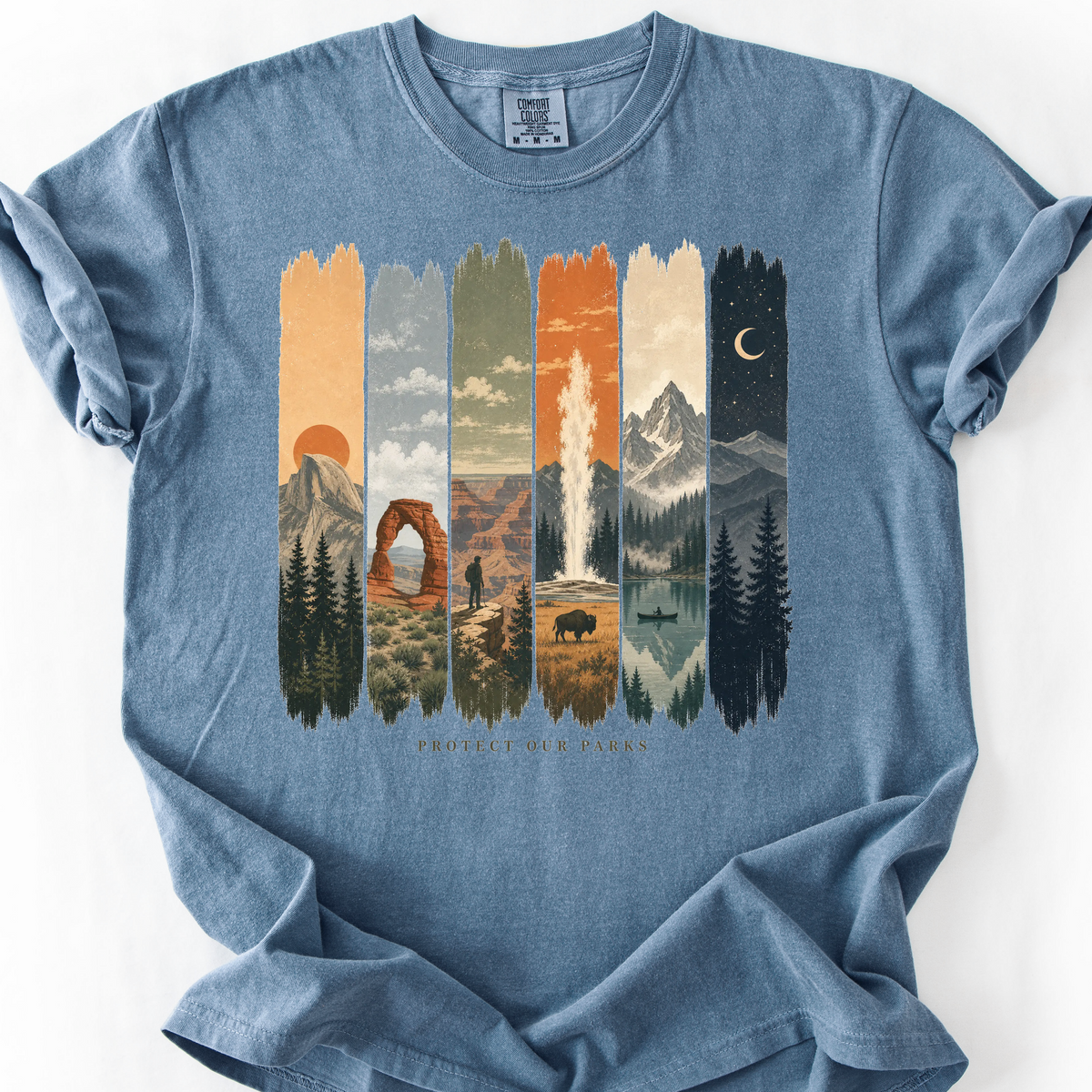 Protect Our Parks (Six Parks) T-Shirt — Blue Jean