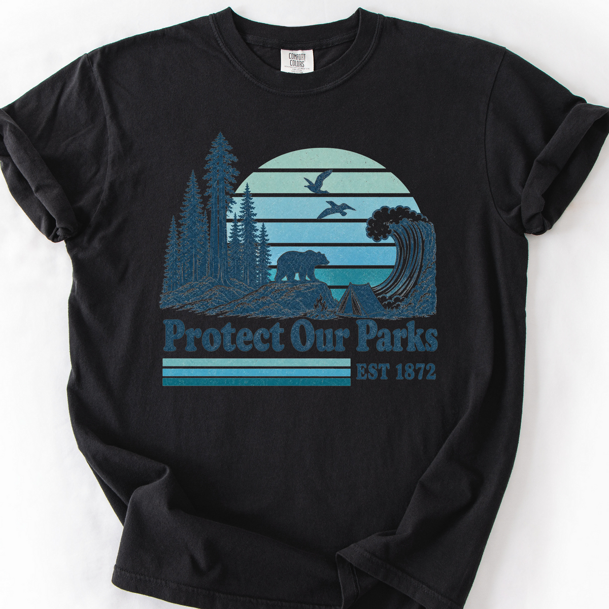 Protect Our Parks (Est. 1872) T-Shirt — Black