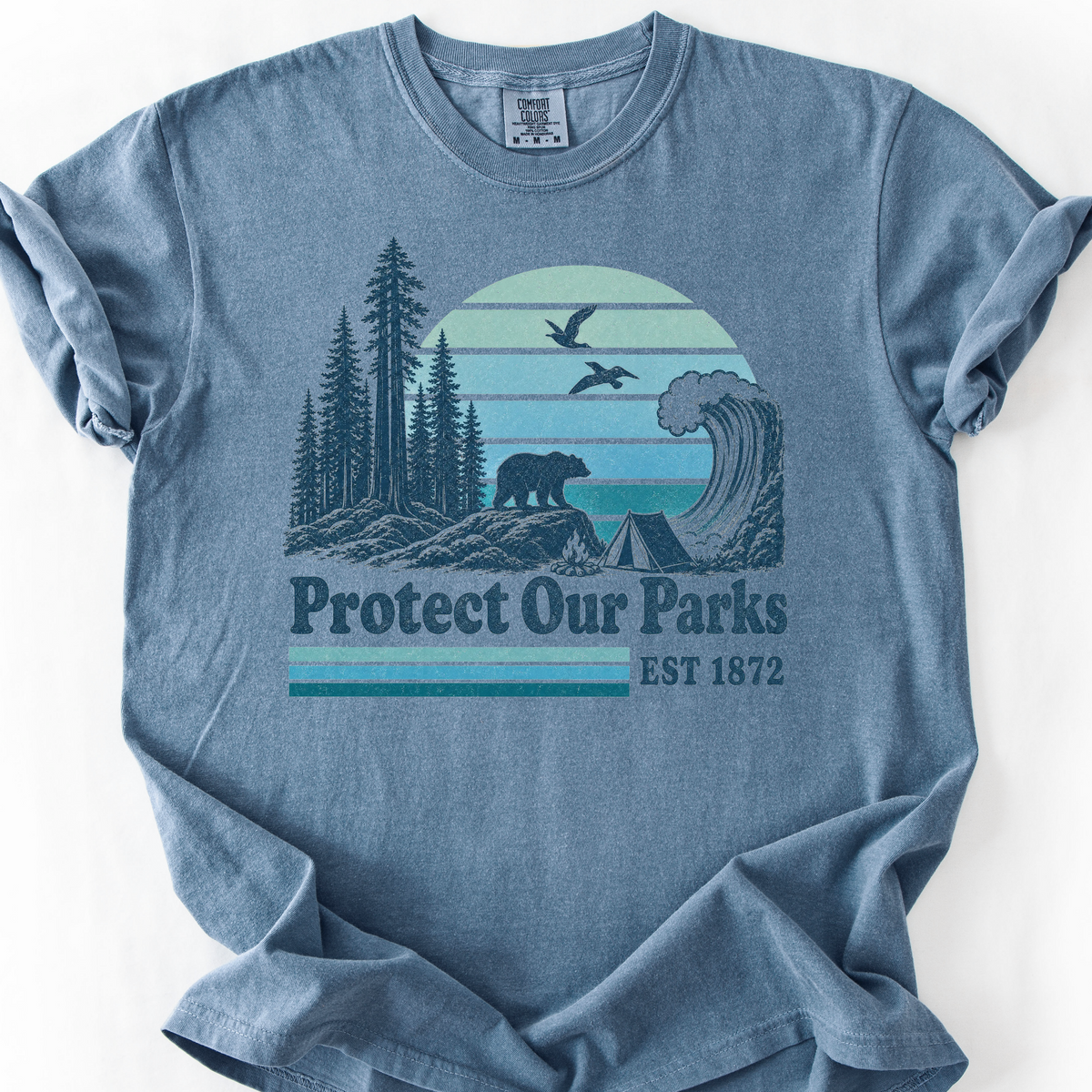 Protect Our Parks (Est. 1872) T-Shirt — Blue Jean