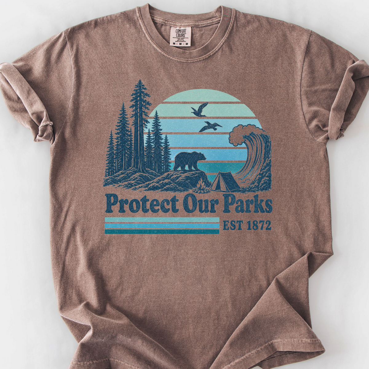 Protect Our Parks (Est. 1872) T-Shirt — Espresso