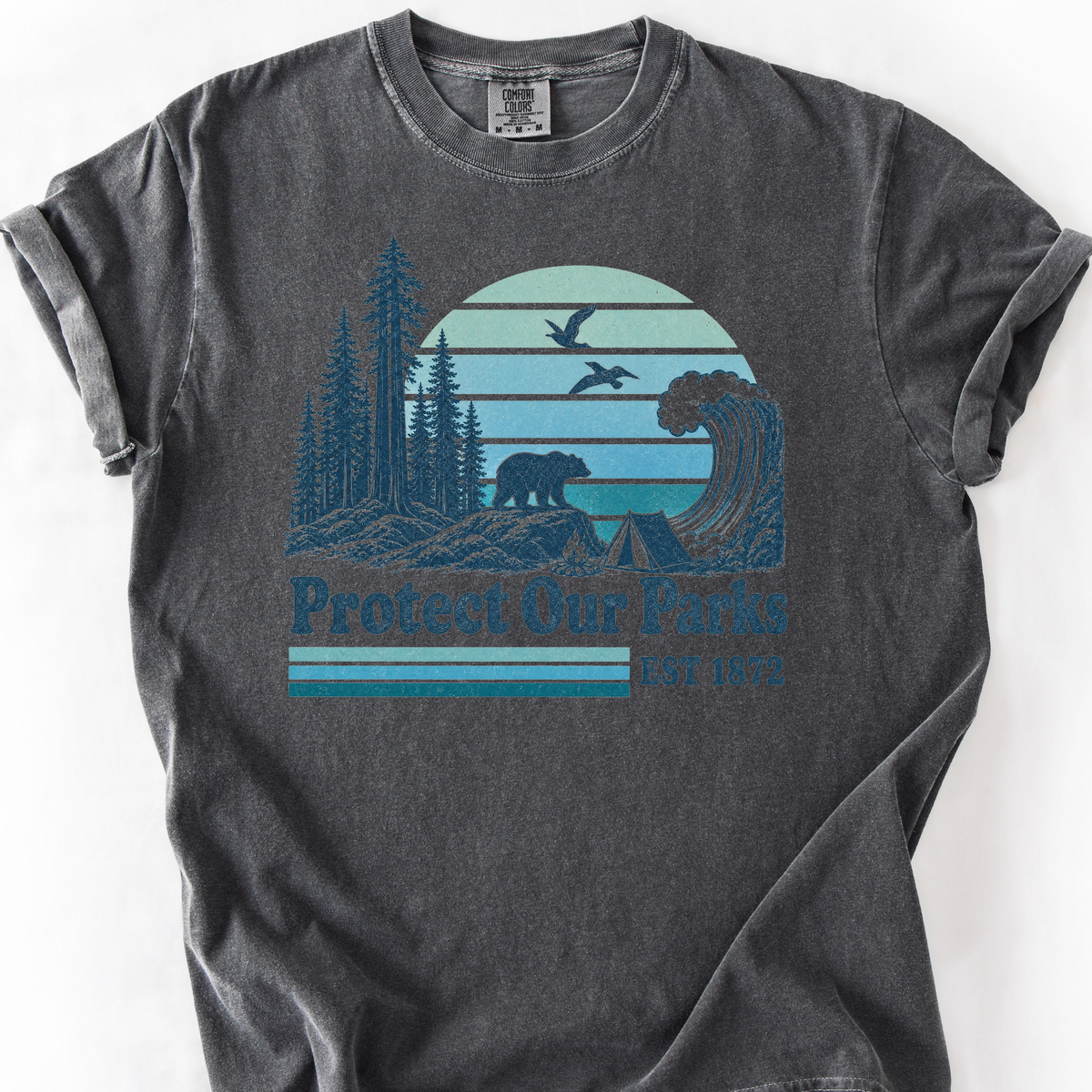Protect Our Parks (Est. 1872) T-Shirt — Pepper