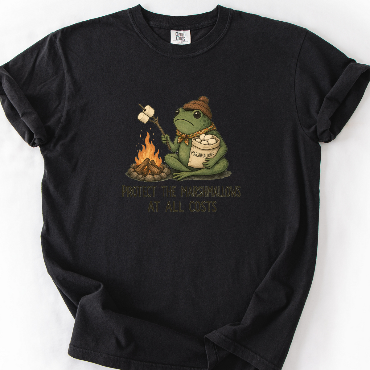 Protect The Marshmallows At All Costs T-Shirt — Black