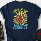Psychedelic Tick Magnet T-Shirt — Navy