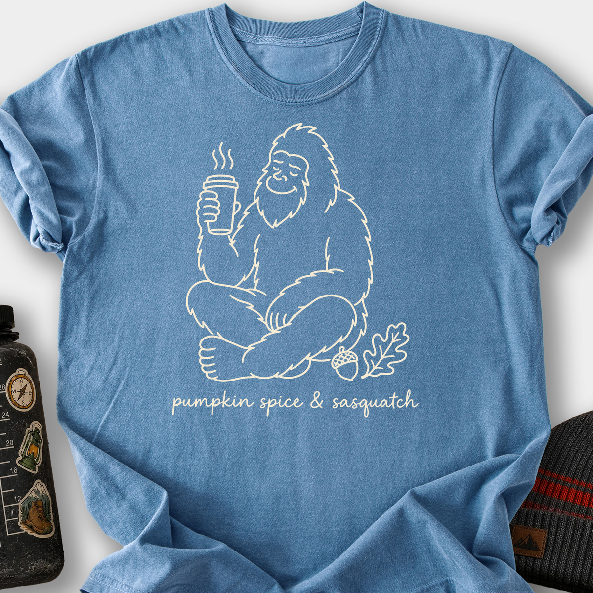 Pumpkin Spice And Sasquatch T-Shirt — Blue Jean