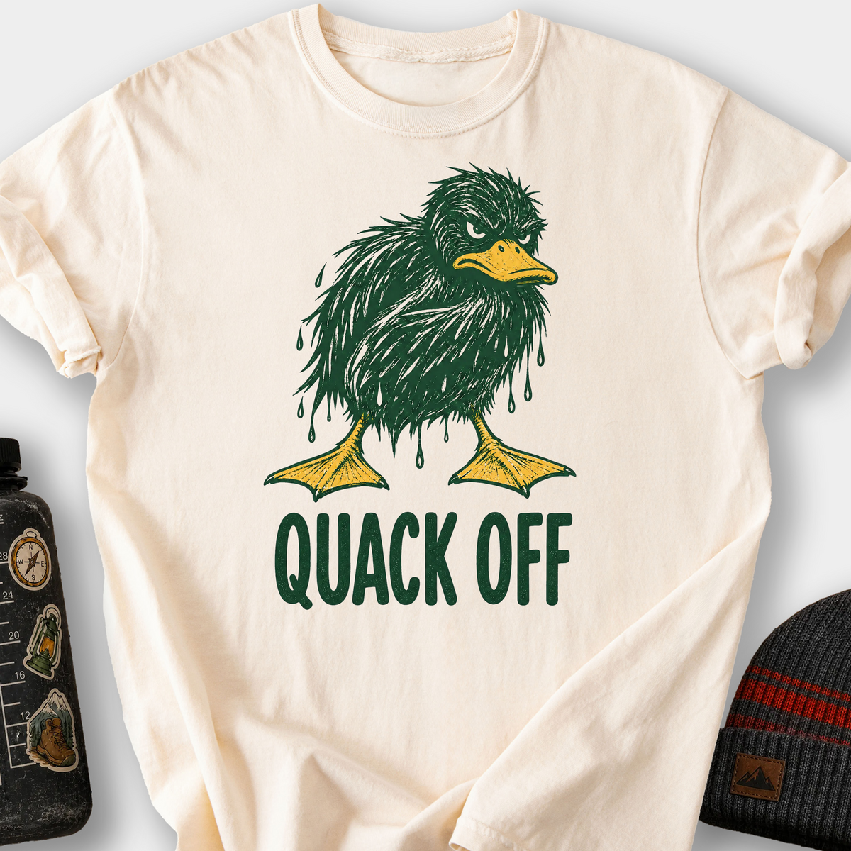Quack Off T-Shirt — Ivory