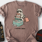 Raccoon Raids the Camp Cooler T-Shirt — Espresso