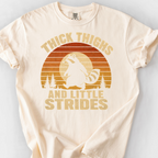Thick Thighs and Little Strides (Raccoon) T-Shirt — Ivory