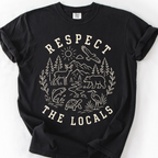 Respect The Locals Badge T-Shirt — Black