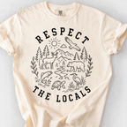 Respect The Locals Badge T-Shirt — Ivory