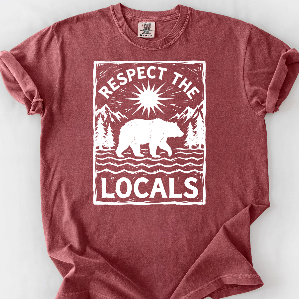 Respect the Locals (Bear) T-Shirt — Brick