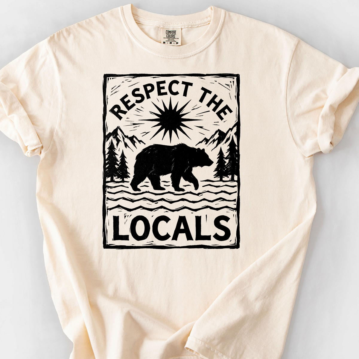 Respect the Locals (Bear) T-Shirt — Ivory