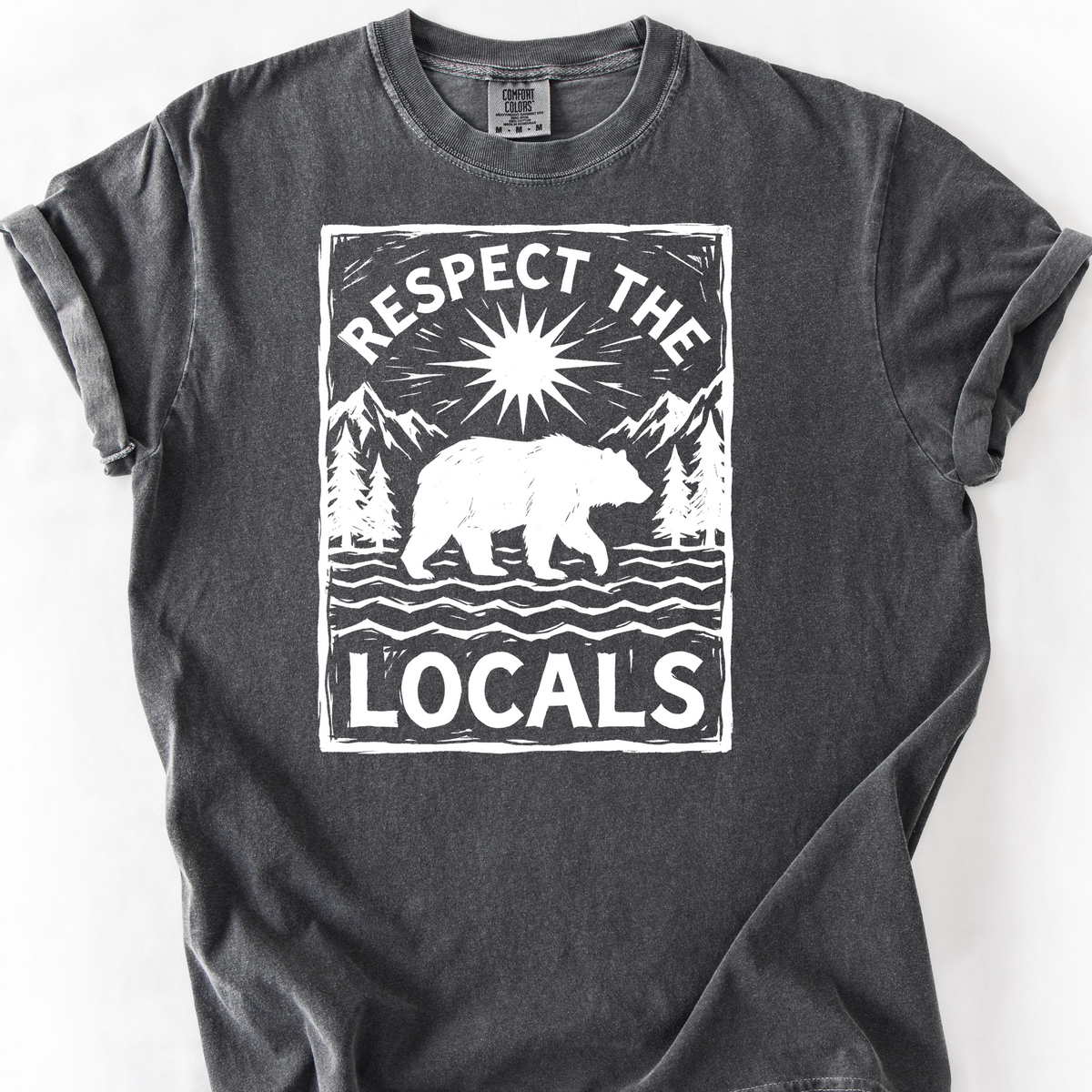 Respect the Locals (Bear) T-Shirt — Pepper