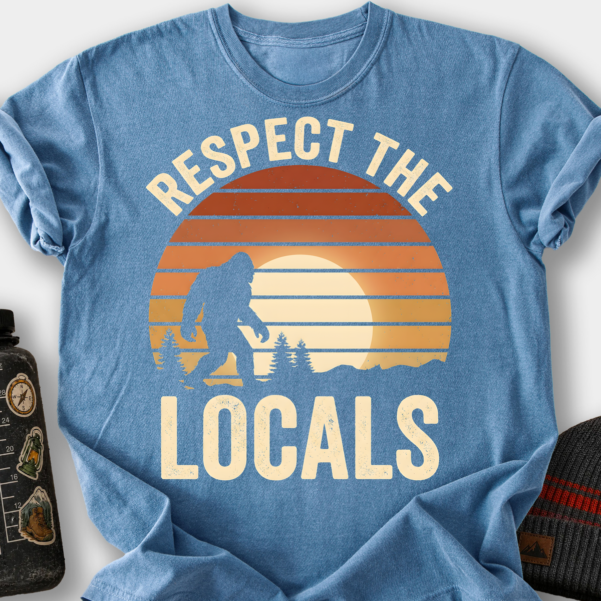 Respect the Locals (Bigfoot) T-Shirt — Blue Jean