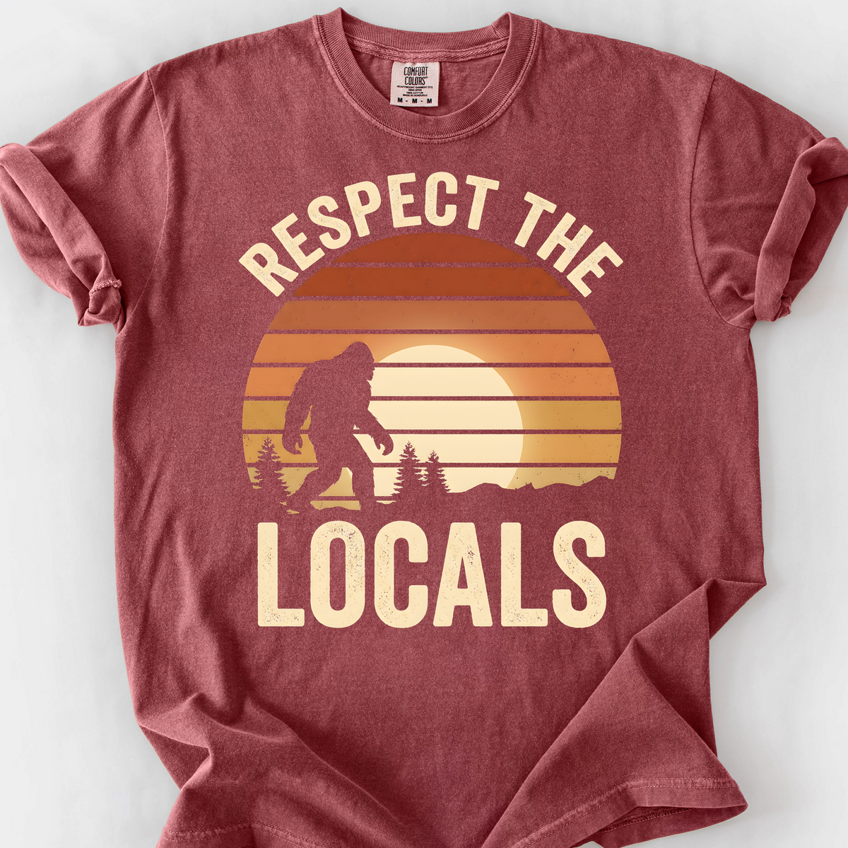 Respect the Locals (Bigfoot) T-Shirt — Brick