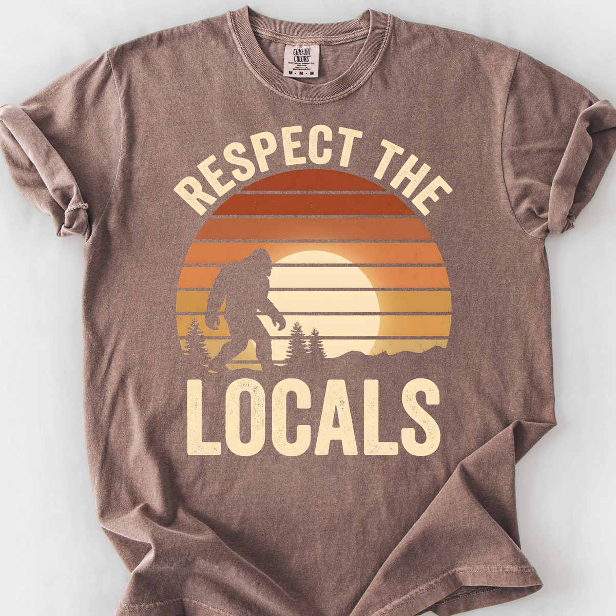 Respect the Locals (Bigfoot) T-Shirt — Espresso