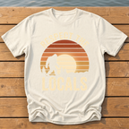 respect the locals bigfoot_sunset slat silhouette T-Shirt — Ivory
