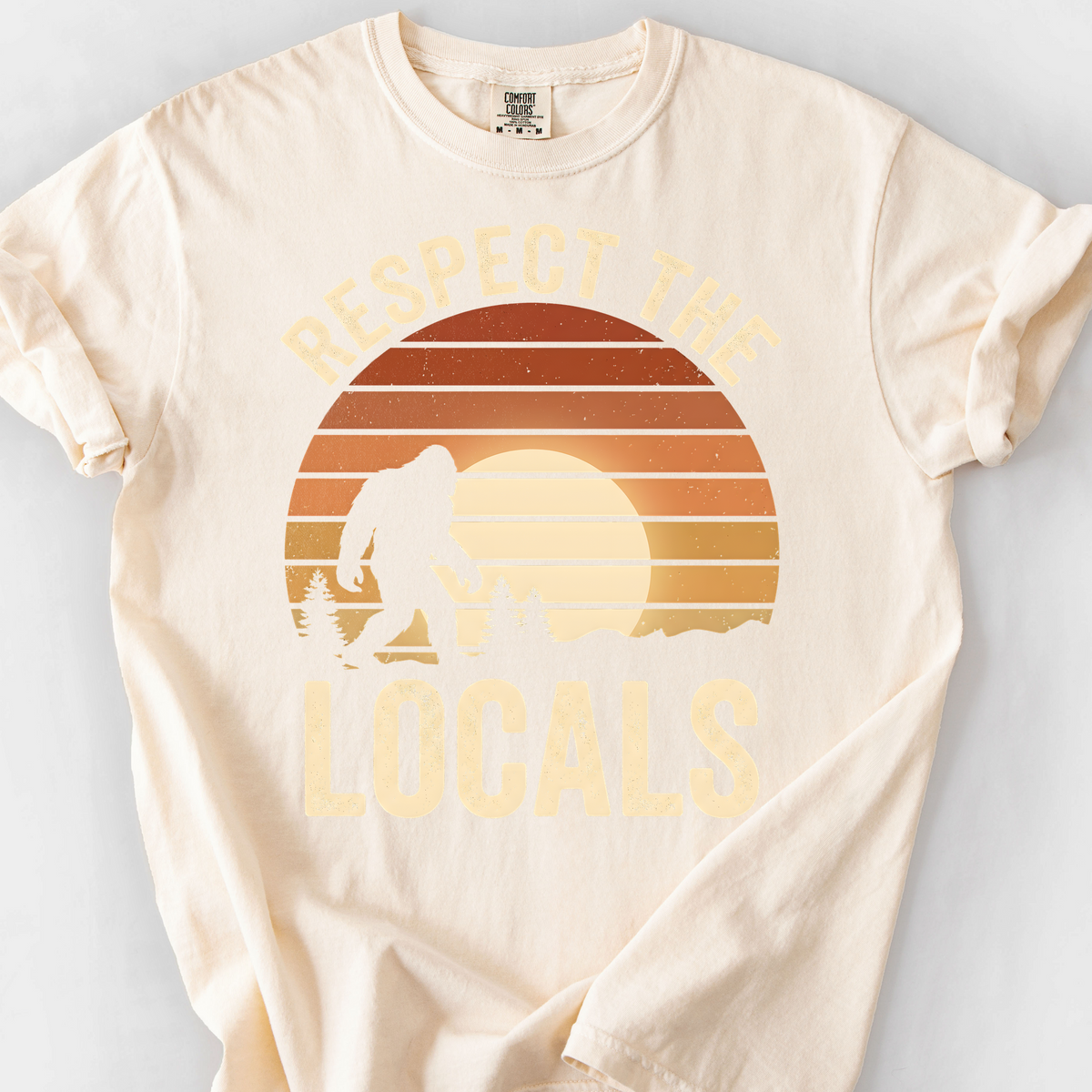 Respect the Locals (Bigfoot) T-Shirt — Ivory