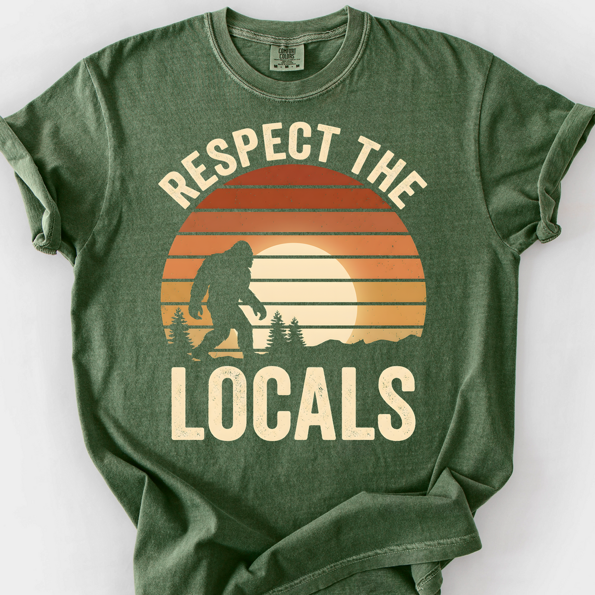 Respect the Locals (Bigfoot) T-Shirt — Moss