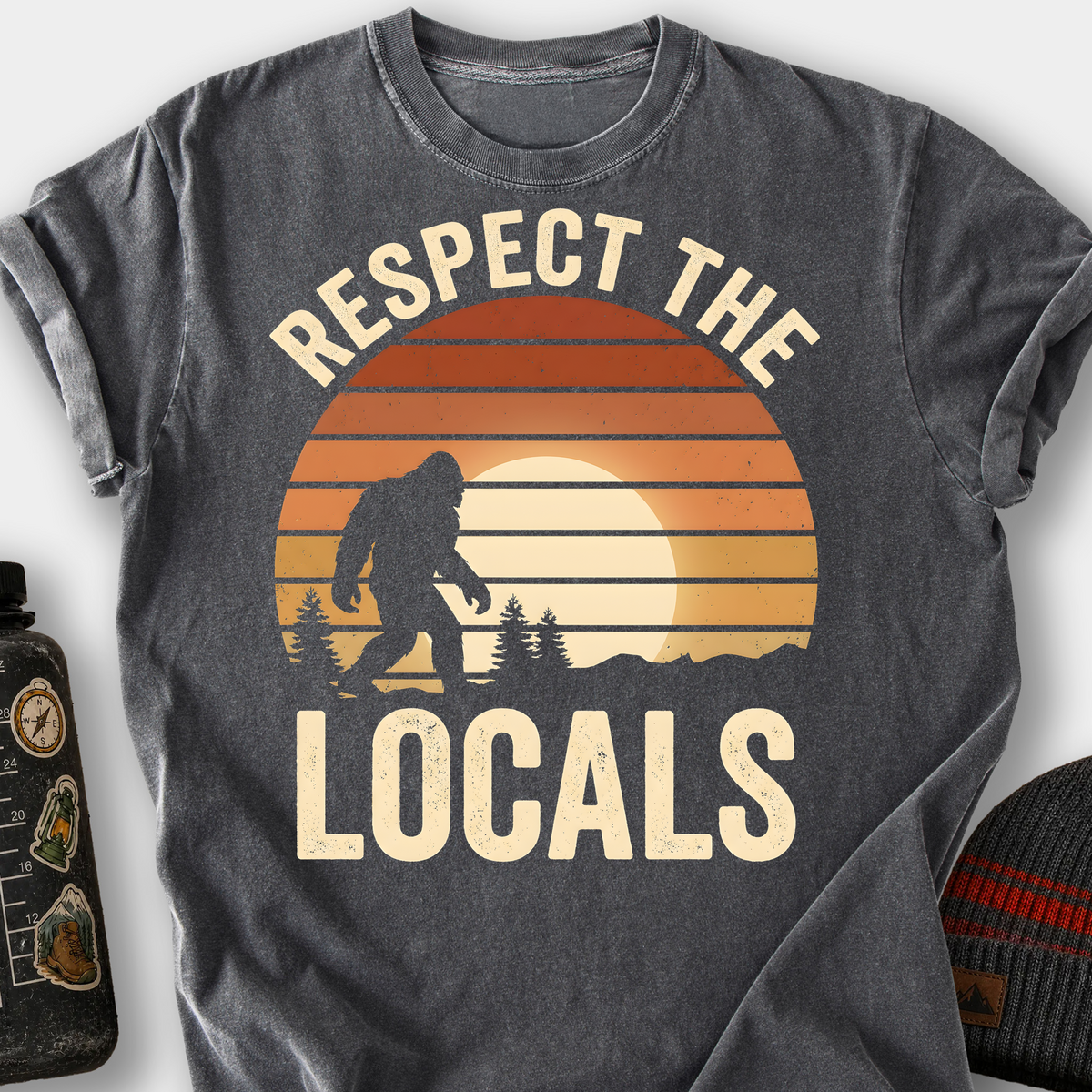 Respect the Locals (Bigfoot) T-Shirt — Pepper