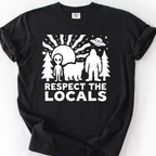 Respect the Locals (Cryptids) T-Shirt — Black